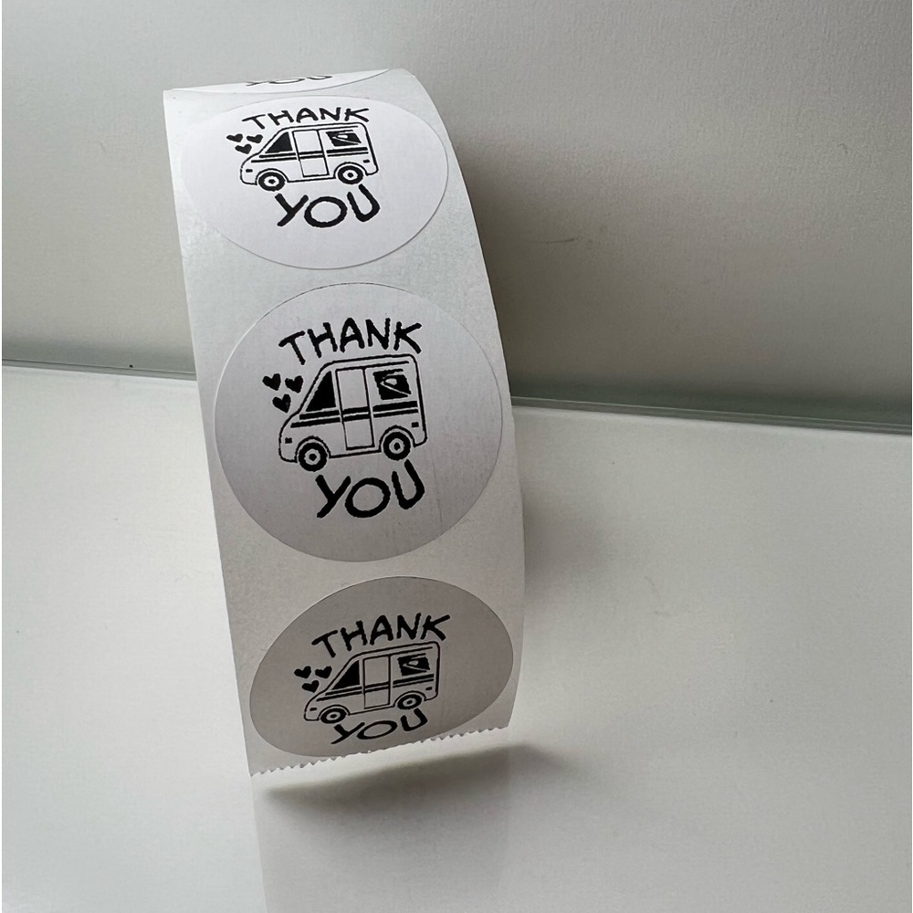 100 Thank You USPS Sticker, Thank You Sticker, Postal Mailbox Sticker - Picture 14 of 15